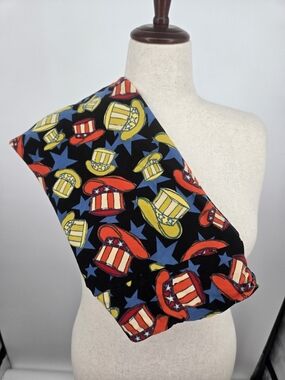 LuLaRoe Patriotic Uncle Sam Hat Print Leggings Tall & Curvy 6645